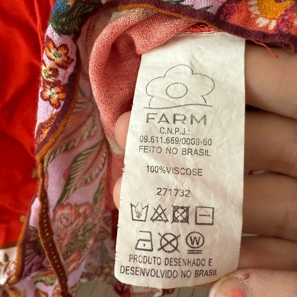 Farm Rio Red Printed Dress - Picture 7 of 7